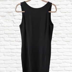 Papell Boutique Black Sheath Midi Dress